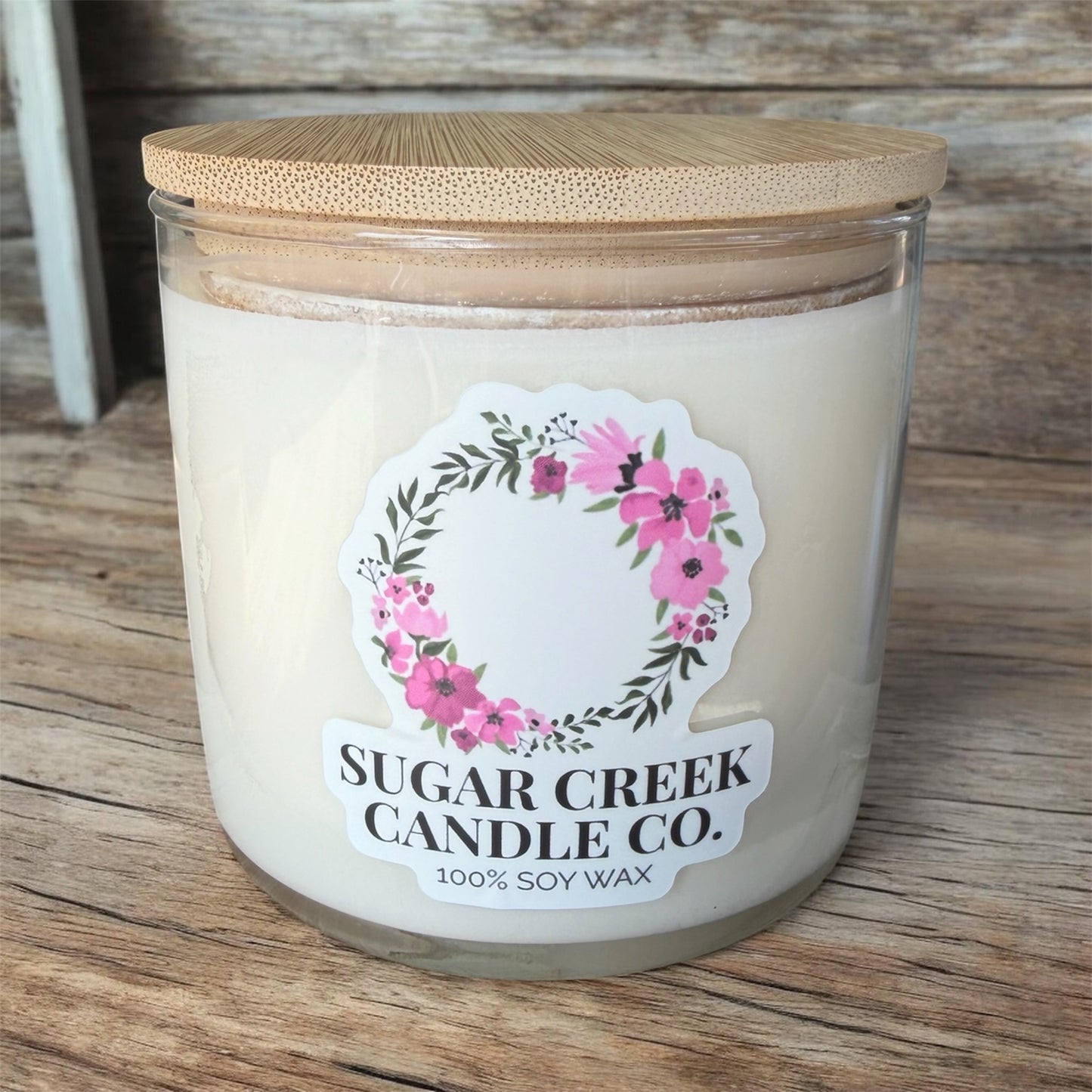 Sugar Creek Logo Candle